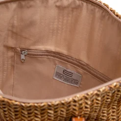 Bolso De Rafia Trenzada Terranova