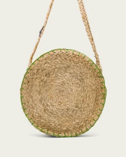 Bolso Redondo Yute Natural Verde Portixol