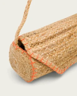 Bolso Yute Natural Naranja Granadella