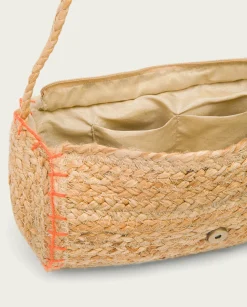 Bolso Yute Natural Naranja Granadella