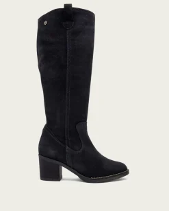Botas De Tacón Carbon Con Cremallera Nora