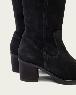 Botas De Tacón Carbon Con Cremallera Nora