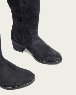 Botas De Tacón Carbon Con Cremallera Nia