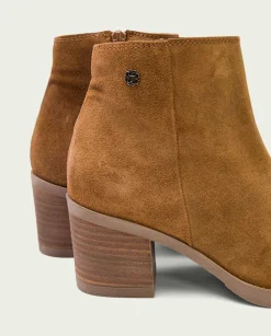 Botines De Tacón Cuero Con Cremallera Nala