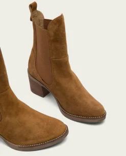 Botines De Tacón Cuero Con Elasticos Ninet