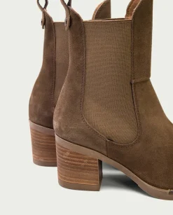 Botines De Tacón Moka Con Elasticos Ninet