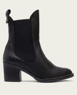 Botines De Tacón Negro Con Elasticos Nekane