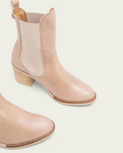 Botines De Tacón Taupe Con Elasticos Nekane