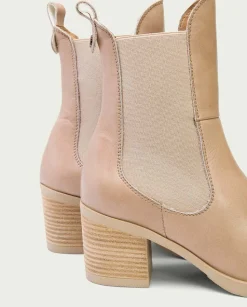 Botines De Tacón Taupe Con Elasticos Nekane