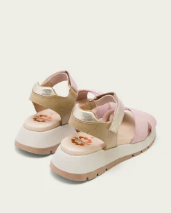 Plataforma De Piel Rosa Erika