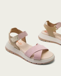Plataforma De Piel Rosa Erika