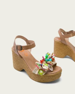 Sandalia Tacón Alto Taupe Mirta